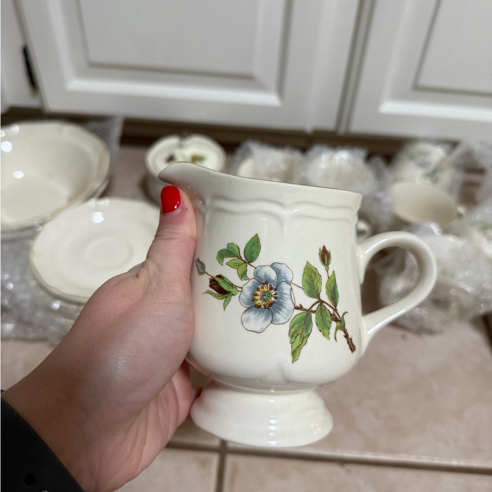 Floral Cream Pitcher
